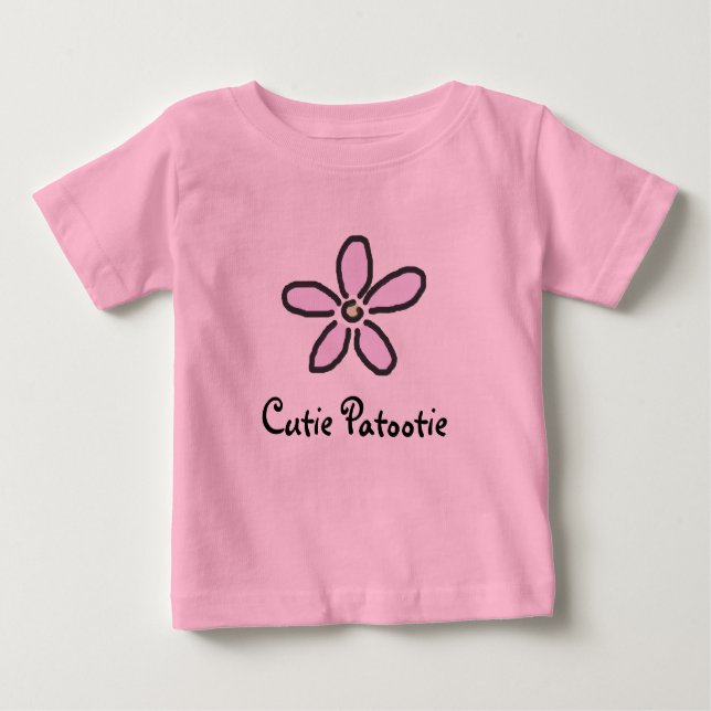 Camiseta De Bebé Cutie Patootie (Anverso)