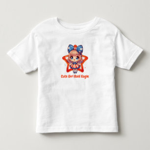 Camiseta De Bebé Cutie patriótica - águila calva bebé con Chicas de