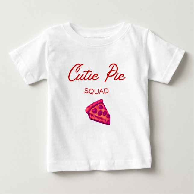 Camiseta De Bebé Cutie Pie Squad San Valentín  (Anverso)