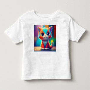 Camiseta De Bebé Cuto arcoiris colgando Personalizado de gatitos