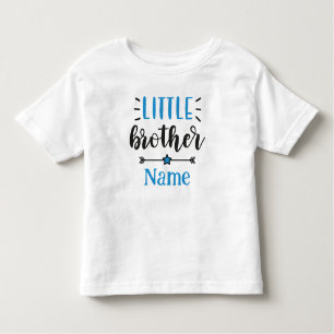 Camiseta De Bebé Cuto de nombre personalizado de pequeño hermano