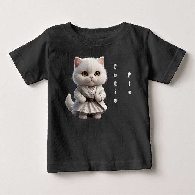 Camiseta De Bebé Cuto gato (Anverso)