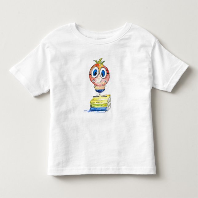 Camiseta De Bebé Cuto libro caprichoso Nerd (Anverso)