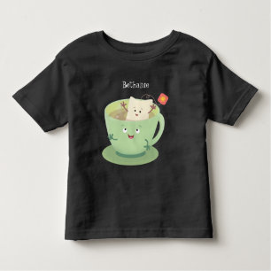 Camiseta De Bebé Cuto teabag taza personalizado personaje de humor