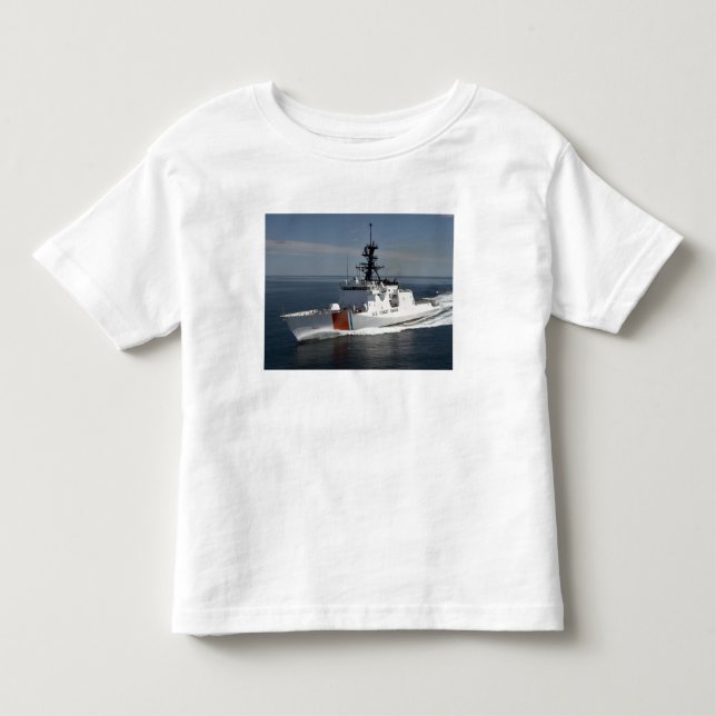 Camiseta De Bebé Cutter Waesche 3 de la Guardia Costera de Estados  (Anverso)