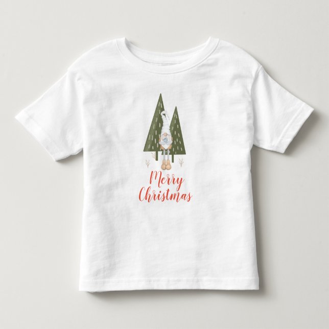 Camiseta De Bebé Cuyo moro navidad Gnome Bluebird (Anverso)