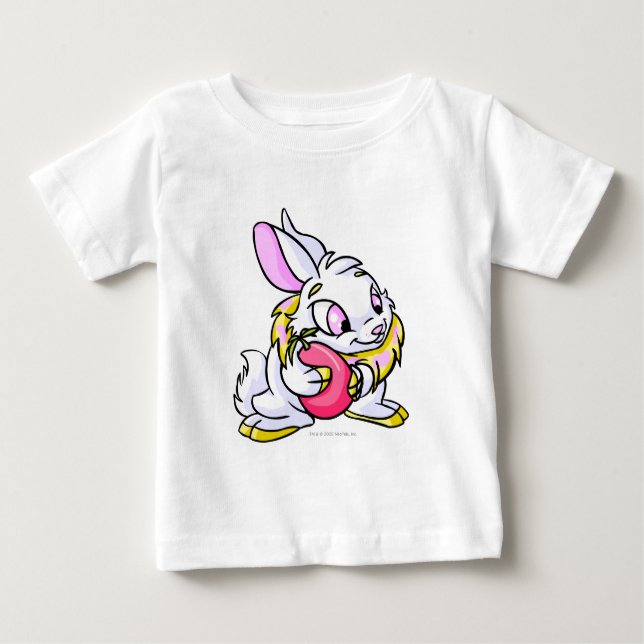 Camiseta De Bebé Cybunny amarillo que abraza Negg (Anverso)