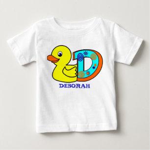 Camiseta De Bebé D DUCK, iniciales de nombre