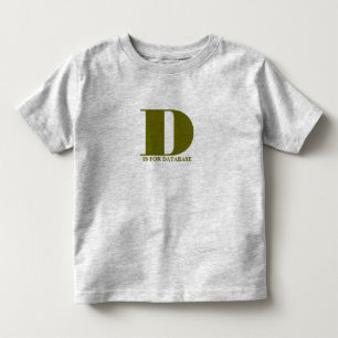 Camiseta De Bebé D está para la base de datos
