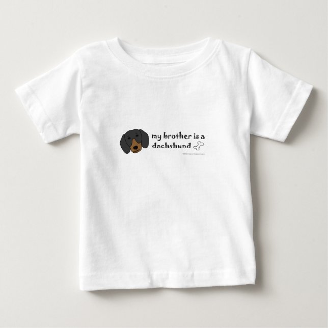Camiseta De Bebé dachshund (Anverso)