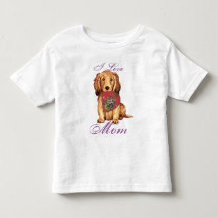 Camiseta De Bebé Dachshund Heart Mom