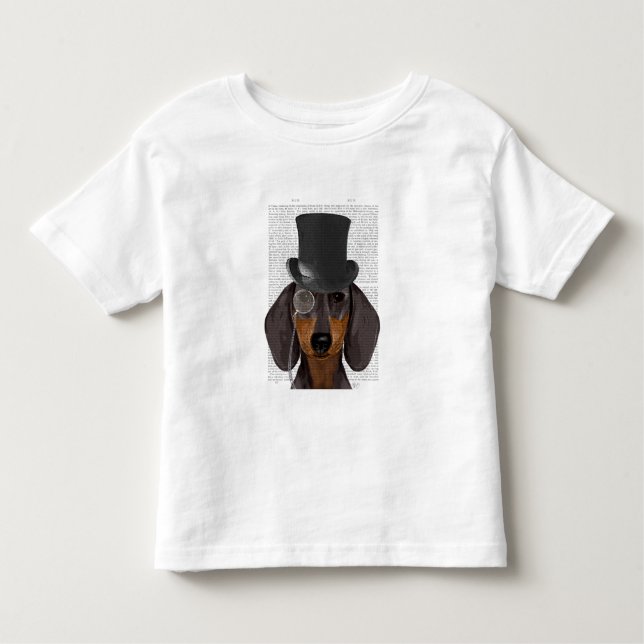 Camiseta De Bebé Dachshund, hound formal y Gorra (Anverso)