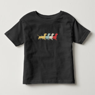 Camiseta De Bebé Dachshund Retro Vintage