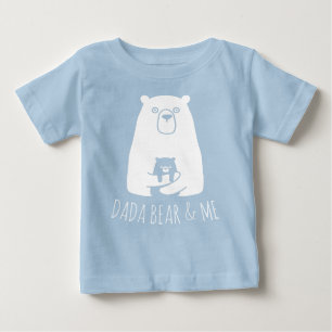 Camiseta De Bebé DADA BEAR Y YO   Papá Niños Hija Son Dada Bear