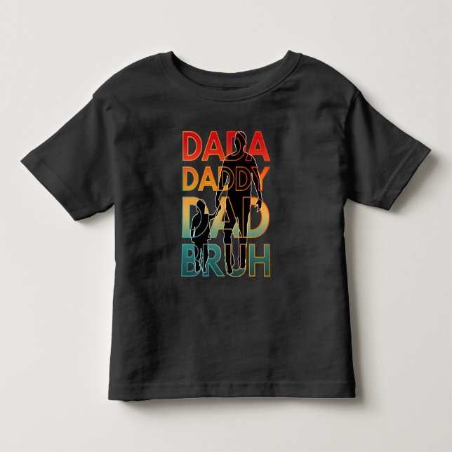 CAMISETA DE BEBÉ DADA PAPÁ PAPÁ BRUH (Anverso)