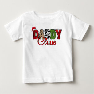 Camiseta De Bebé Daddy Claus Plaid Pattern-60095