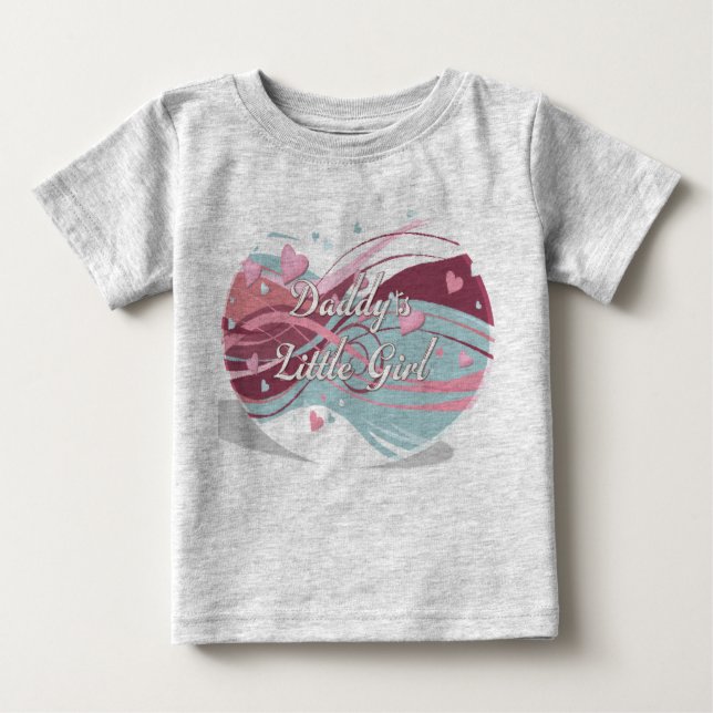 Camiseta De Bebé daddy little girl 004 (Anverso)