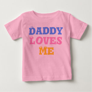 Camiseta De Bebé Daddy Loves Me