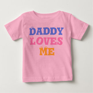 Camiseta De Bebé Daddy Loves Me