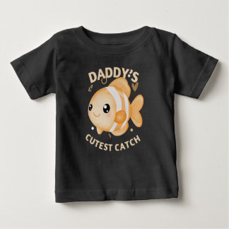 Camiseta De Bebé Daddy’s Cutest Catch Fishing Funny Baby