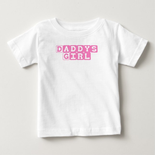 Camiseta De Bebé Daddys Chica (Anverso)