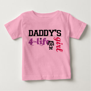 Camiseta De Bebé Daddys Chica de por vida