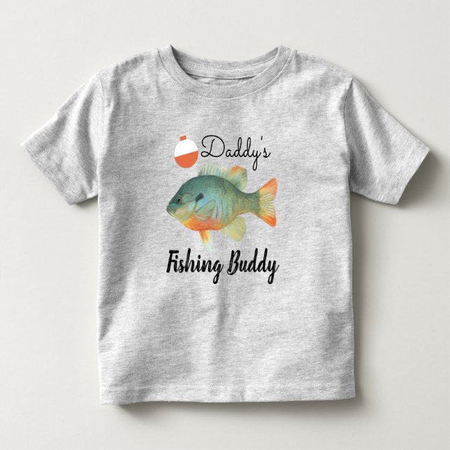 Camiseta De Bebé Daddys Fishing Buddy (Anverso)