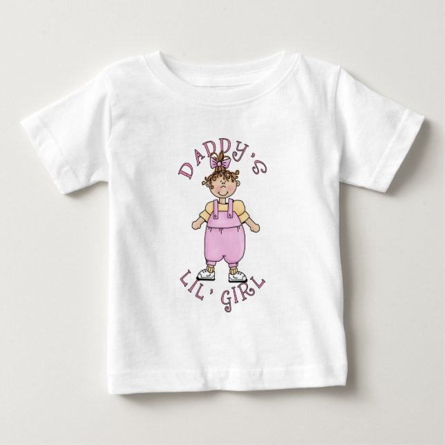 Camiseta De Bebé Daddys lil chica (Anverso)