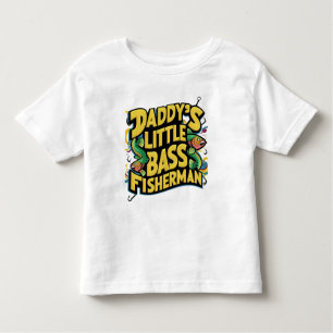 Camiseta De Bebé Daddys Little Bass Fishman