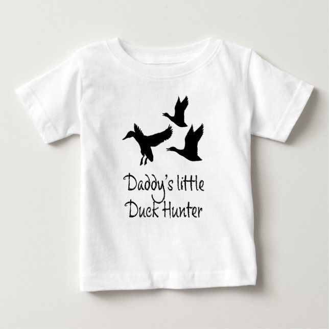 Camiseta De Bebé Daddys Little Duck Hunter Baby Bodysuit (Anverso)
