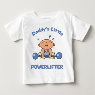 Camiseta De Bebé Daddys Little Powerlifter Kids Sport Power