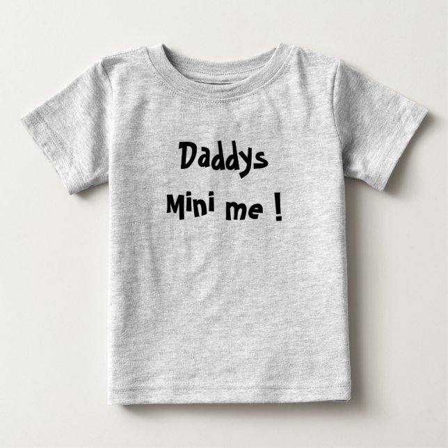Camiseta De Bebé Daddy's mini me (Anverso)
