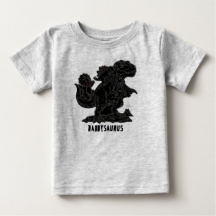 Camiseta De Bebé Daddysaurus T-Rex Gráfico de Dinosaurio: Padre Amo