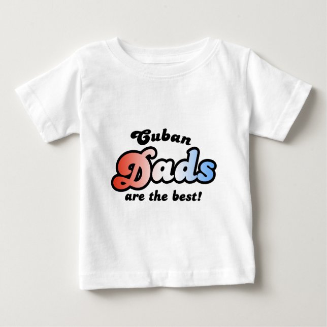 Camiseta De Bebé Dads cubanos (Anverso)