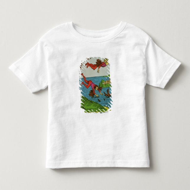 Camiseta De Bebé Daedalus y Ícaro, siglo XV (Anverso)