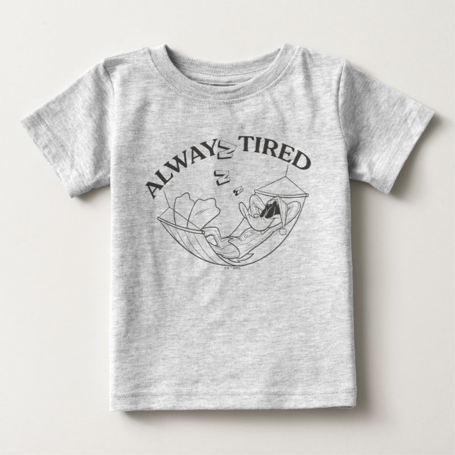 Camiseta De Bebé DAFFY DUCK™ Always Tired (Anverso)