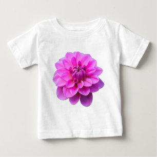 Camiseta De Bebé Dahlia rosa (aislada)