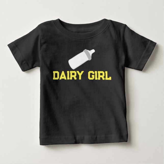 Camiseta de bebé "Dairy Girl" (Anverso)