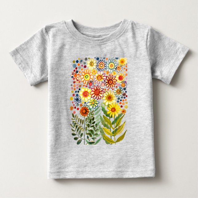 Camiseta De Bebé Daisies (Anverso)