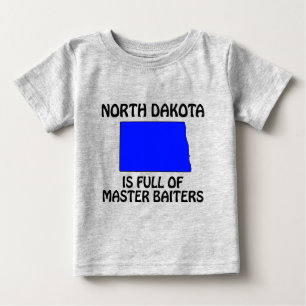 Camiseta De Bebé Dakota del Norte - Llena de Baiters Maestras