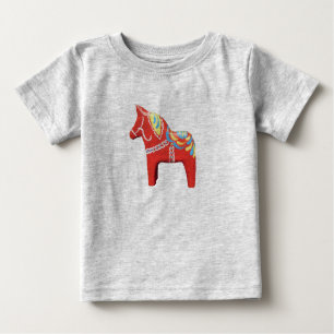 Camiseta De Bebé Dala Horse Baby Bodysuit