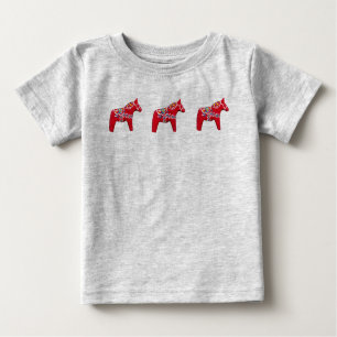 Camiseta De Bebé Dala Horse Baby Romper