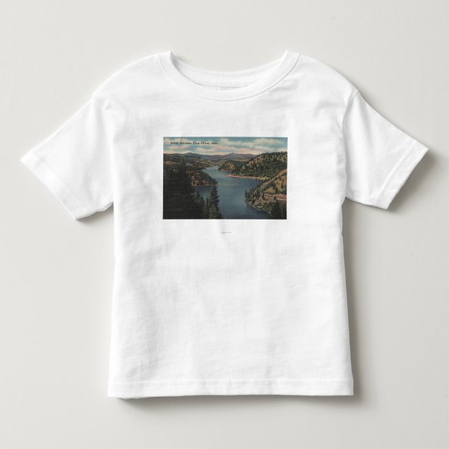 Camiseta De Bebé d'Alene de Coeur, identificación - vista de la (Anverso)