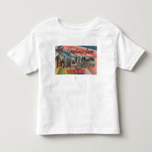 Camiseta De Bebé Dallas, letra ScenesDallas, TX de TexasLarge
