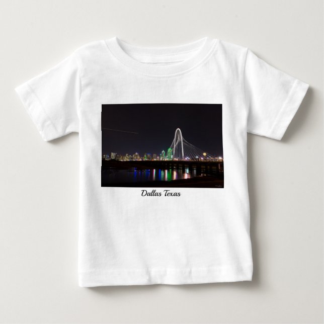 Camiseta De Bebé Dallas Skyline Hunt (Anverso)