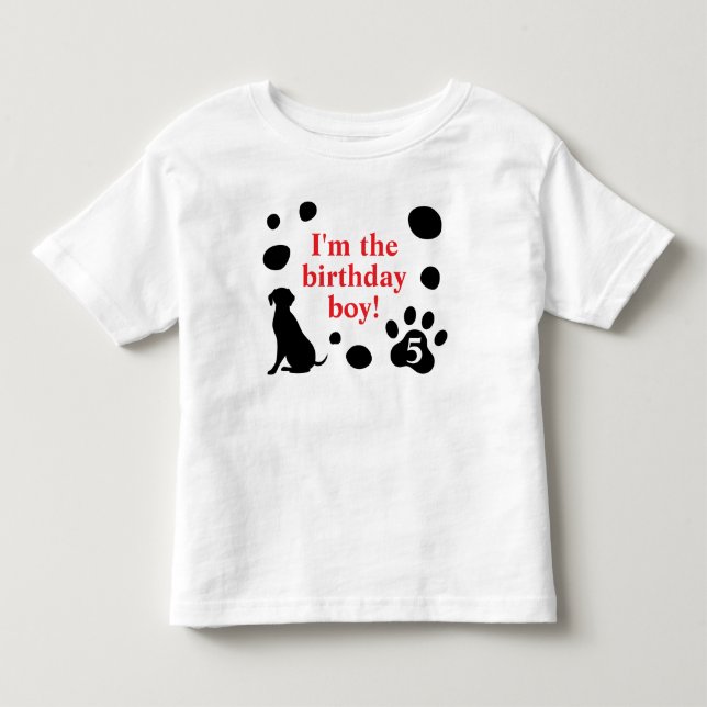 Camiseta De Bebé Dalmatian Spots Birthday Boy/Chica (Anverso)