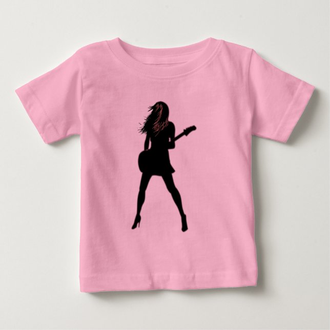 Camiseta De Bebé Dama de roca (Anverso)