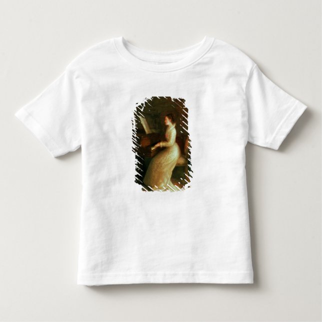 Camiseta De Bebé Dama en el piano (Anverso)
