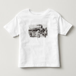 Camiseta De Bebé Dama llevando al niño al bautismo