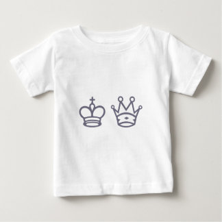 Camiseta De Bebé Dama reina queen king ajedrez chess